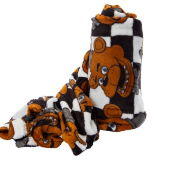 Five Nights At Freddy's™ Checkered Throw Blanket - Picture 2 of 3